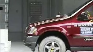 Crash Test 1999-2005 Mercedes Benz ML 320 Class (Frontal Offset) IIHS