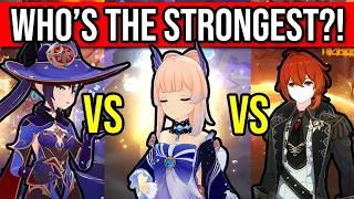 DPS SLOWDOWN! Kokomi vs Mona vs Diluc! Who's the WORST Main DPS?! Genshin Impact