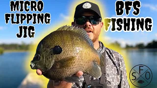 Catching GIANT BLUEGILL Using Bait Finesse Gear (BFS FISHING) 🔥🎣