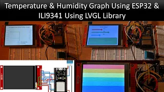Using LVGL to Display Temperature & Humidity Graph using ESP32 & ILI9341 #esp32 #arduino #lvgl