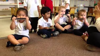 2 Year Old Toddlers Playing The Harmonica