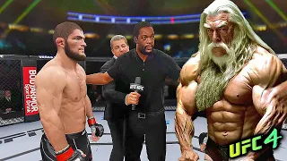 Khabib Nurmagomedov vs. Gladiator Gandalf (EA sports UFC 4)