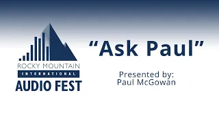 RMAF2019 - "Ask Paul"