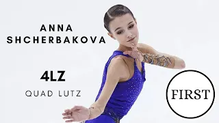 ANNA SHCHERBAKOVA FIRST QUAD LUTZ (4Lz)