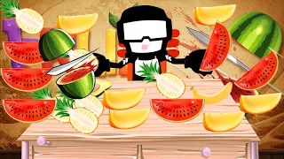 FNF TANKMAN vs NINJA FRUIT MUKANG - FNF ANIMATION MUKBANG