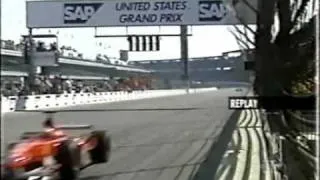 Controversial race finish, Indy 2002
