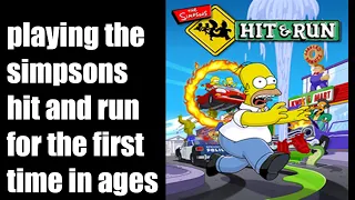 Playing Simpsons hit and run for the first time in YEARS