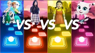 Frozen VS Blackpink VS Squid game VS Talking angela - Tiles hop