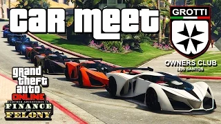 GTA 5 Online - CAR MEET #16 "GROTTI OWNERS CLUB" - PS4 Rockstar Editor