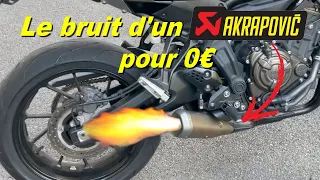 Modification ligne d'échappement d'origine MT 07 TRACER (et autres CP2)