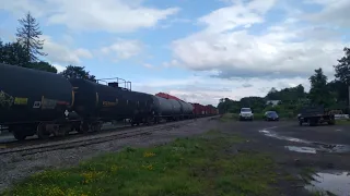 NYS&W SU-99 northbound in Whitney Point, NY