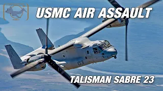 U.S. Marines conduct aerial assault during Talisman Sabre 2023