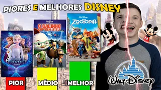 PIORES e MELHORES Filmes da DISNEY - (Animações de 2000 a 2020)