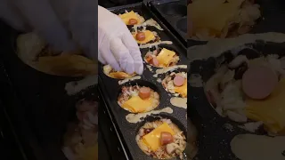 amazing giant cheese takoyaki