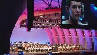 John Williams Conducts the LA Philharmonic, Hollywood Bowl, Star Wars, Rey's Theme, 9-2-17