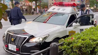 Japan Police Car Toyota Crown in Akihabara Tokyo