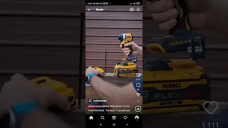 Новинка от Dewalt 850 аккумулятор  flexvolt