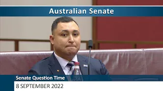 Senate Question Time - 8 September 2022