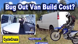 My Bug Out Moto Camper Van Build Cost Revealed | Van Build Time Lapse