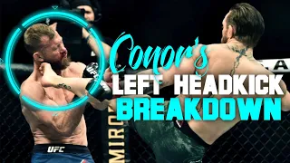 Conor Mcgregor's Left Head Kick Vs. Cowboy Breakdown