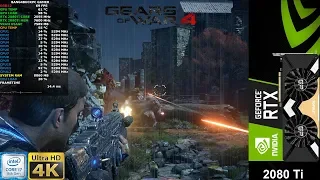 Gears Of War 4 Ultra Settings 4K | RTX 2080 Ti | i7 8700K 5.3GHz