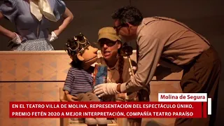 Teatro Villa de Molina│Espectáculo ÚNIKO, Compañía Teatro Paraíso