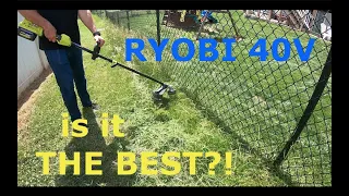 Ryobi 40V battery string trimmer review