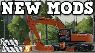 EXCAVATOR ON CONSOLE AND FACTORIES ON CONSOLE! | NEW MOD SHOWCASE | Farming Simulator 19