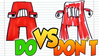 DOs & DON'Ts Drawing ALPHABET LORE A Z    In 1 Minute CHALLENGE!