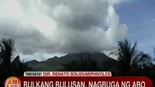 UB: Bulkang Bulusan, nagbuga ng abo