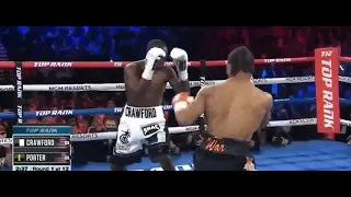 Terence Crawford vs. Shawn Porter fight 1- 2 rounds | шон портер - теренс кроуфорд 1-2 раунды боя