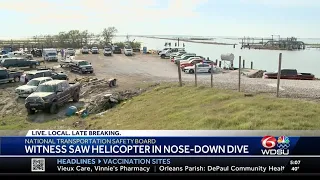 Witness saw chopper in nose-dive position before fatal crash