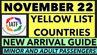 PHILIPPINES TRAVEL UPDATE | MAJOR CHANGES FOR YELLOW LIST PASSENGERS EFFECTIVE NOVEMBER 22