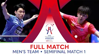 FULL MATCH | WANG Chuqin vs JANG Woojin | MT SF | #ITTFWorlds2024