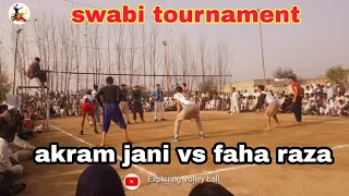 Fahad Raza vs Akram Jani - Swabi Tournament - By exploring Volleyball