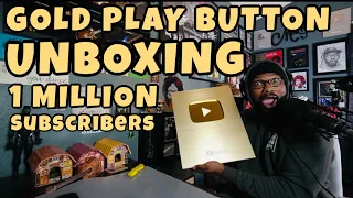 IT’S HERE!! 1 MILLION SUBSCRIBERS GOLD PLAY BUTTON UNBOXING