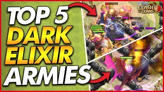 TOP 5 BEST TH8 DARK ELIXIR FARMING ARMIES!! | Clash of Clans