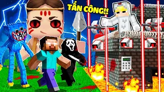 TÔ GÀ THỬ THÁCH 24H XÂY THÁP AN TOÀN CHỐNG QUÁI VẬT KINH DỊ TRONG MINECRAFT*TÔ GÀ XÂY THÁP AN TOÀN