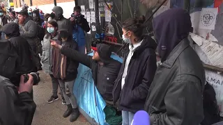 Police Break Up Homeless Encampment in New York City