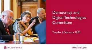 Democracy and Digital Technologies Committee | House of Lords