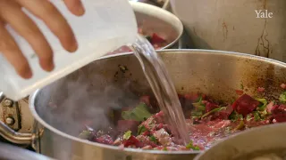 Interdisciplinary team cooks 4000-year old Babylonian stews at NYU event