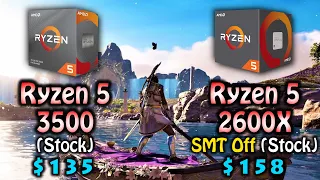 Ryzen 5 3500 vs Ryzen 5 2600X | PC Gameplay Benchmark Test