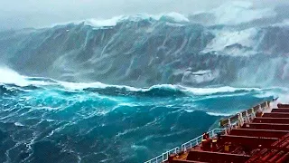 10 Monster Waves CAUGHT ON CAMERA