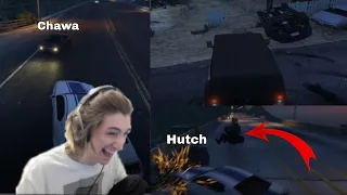 xQc VS Street Racers | Episode 1 *HEAD ON CRASH WITH HUTCH*