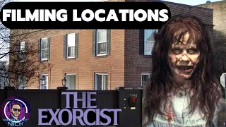 The Exorcist Filming Locations Georgetown Washington DC - 49 Years Later Then and Now