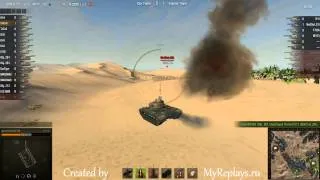 WOT: Sand River - M48A1 - 2 frags