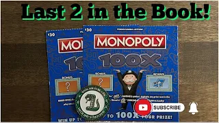 Pa Lottery 🔵 Monopoly 100X last 2 in Book!