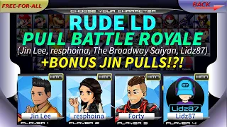 DFFOO GL Rude Pull Battle Royale +BONUS JIN PULLS!?! (ft. resphoina, Lidz87 & The Broadway Saiyan)