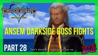 ANSEM DARKSIDE BOSS Kingdom Hearts 1.5 PS4 HD ReMix Final Mix Gameplay Walkthrough PART 28
