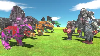 Mutant Goro VS Robot Dinosaur - Animal Revolt Battle Simulator